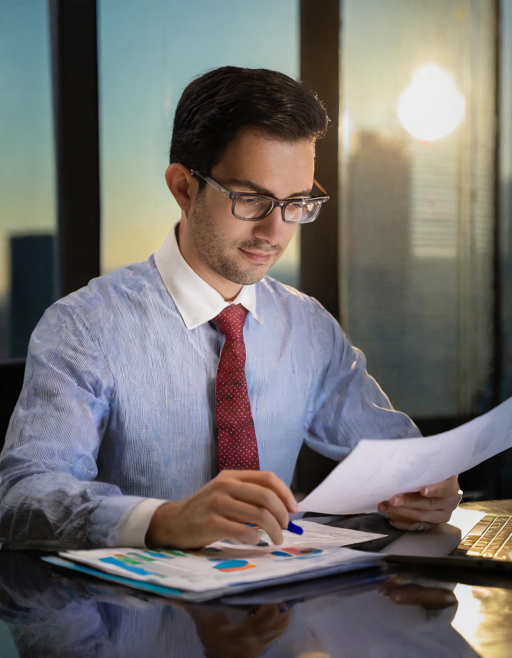 Projekt eines Unternehmens mit fokussierter Steuerberatung